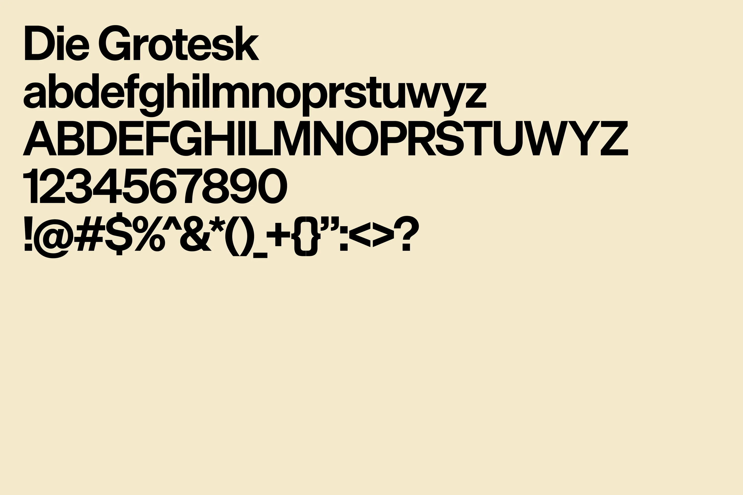 NAS type Die Grotesk