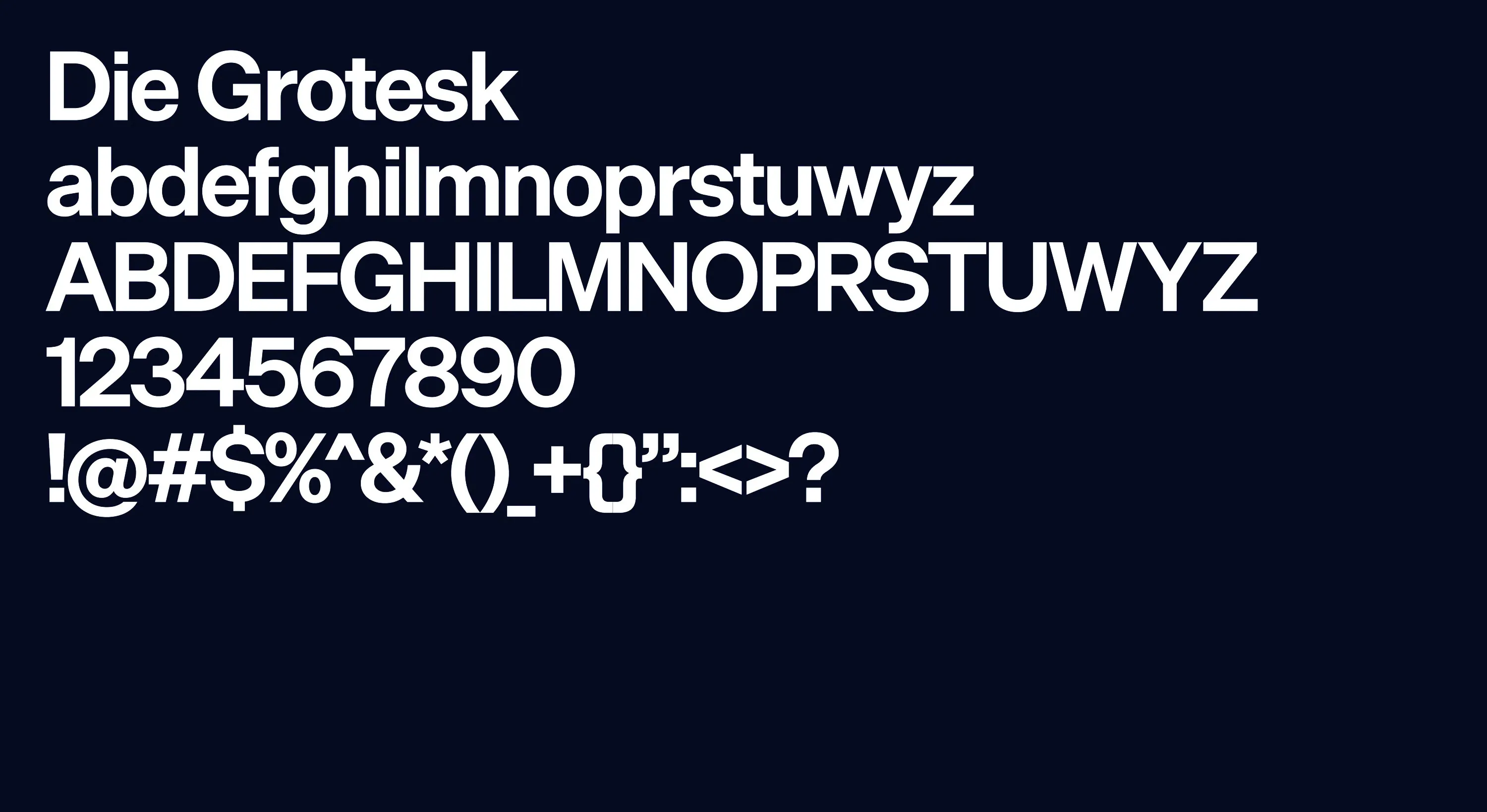 NAS type Die Grotesk