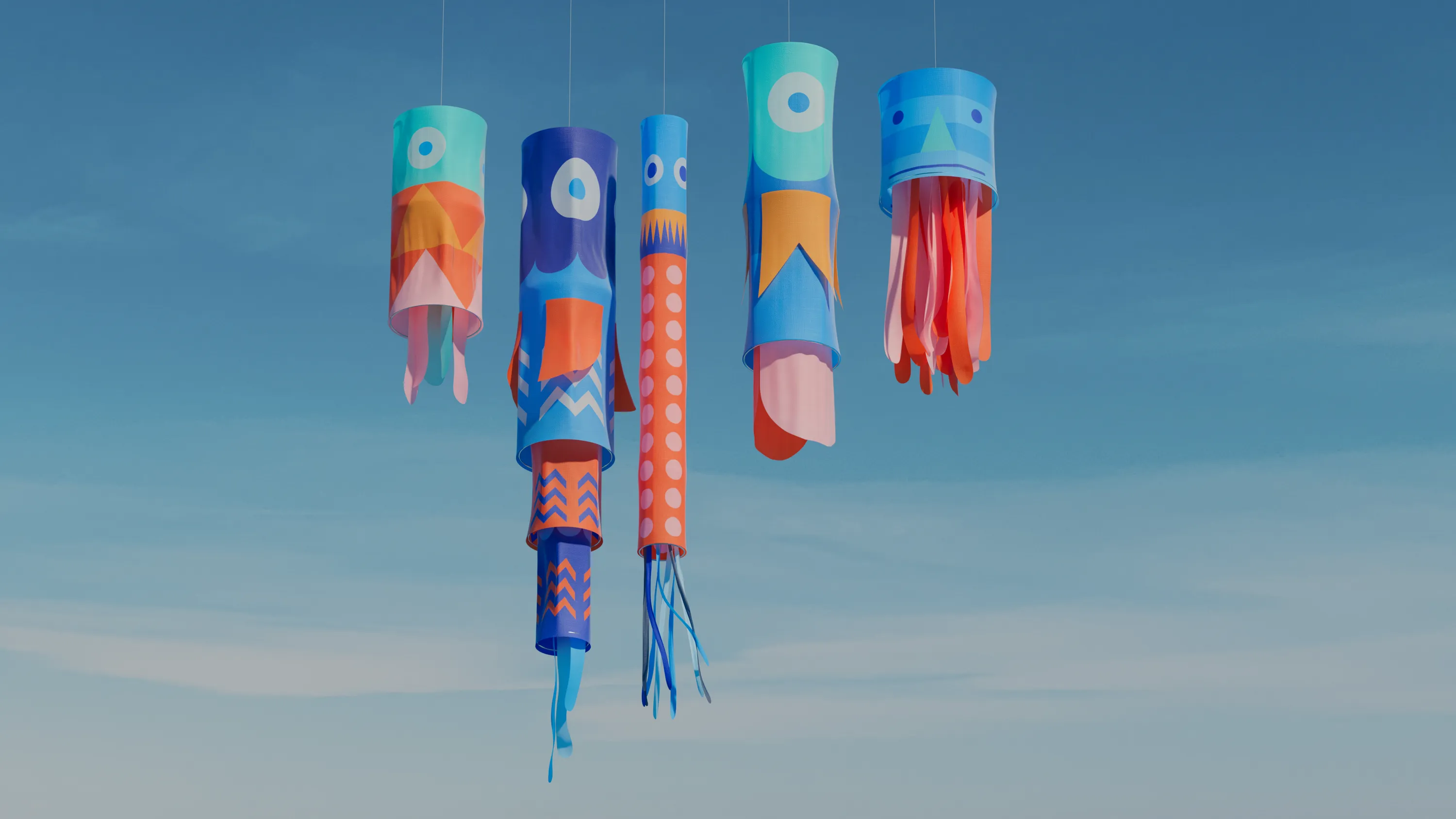 <p>Fish lanterns</p>